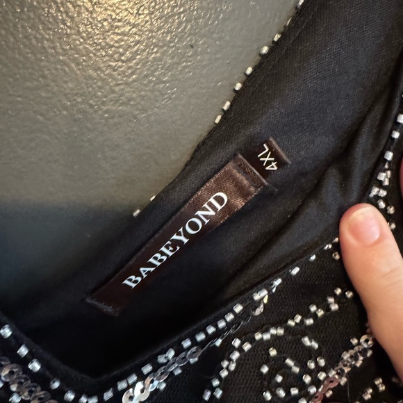 A beyond size 4x fringed sequin flapper dress - Picture 4 of 7